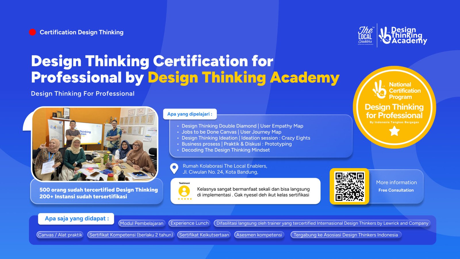 Sertifikasi Design Thinking for - Design Cover Website LMS Offline 1 2048x1152