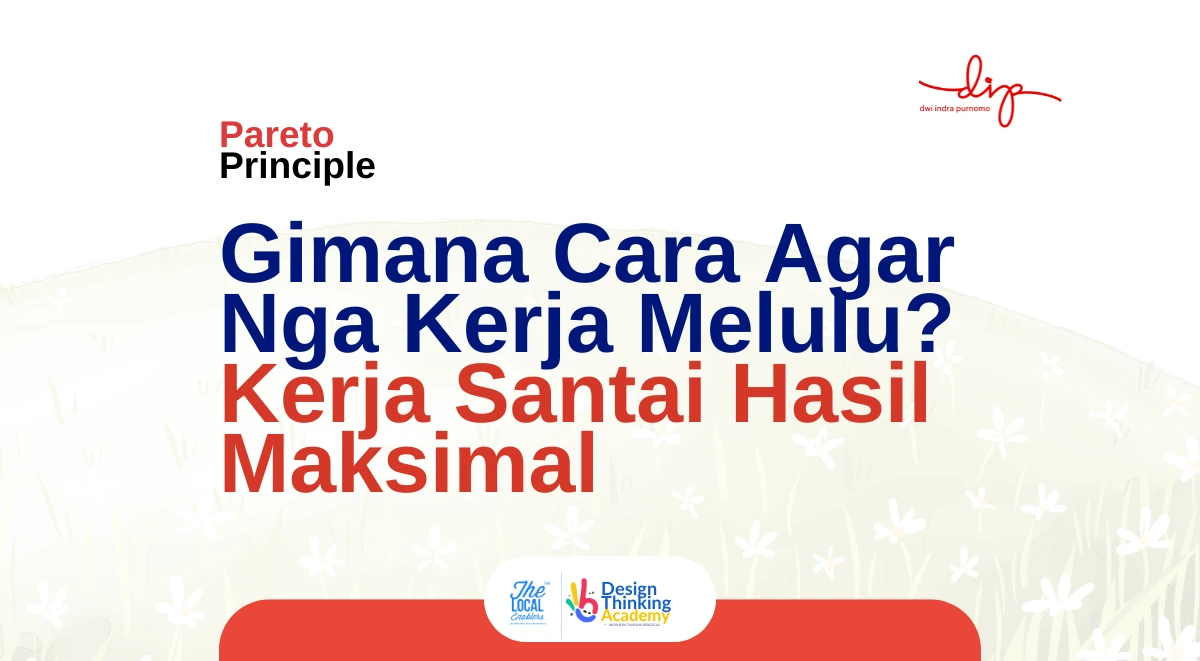 Ilustrasi pekerja Indonesia yang menerapkan prinsip Pareto untuk mencapai hasil maksimal dengan kerja cerdas
